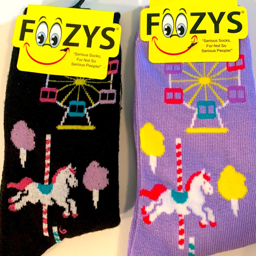 Foozys Socks 2pair, Item #91 Carnival